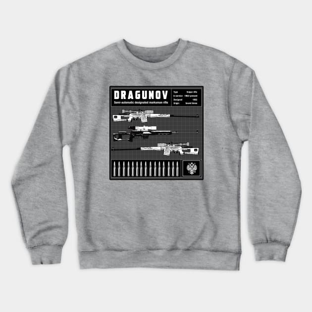 DRAGUNOV Crewneck Sweatshirt by theanomalius_merch